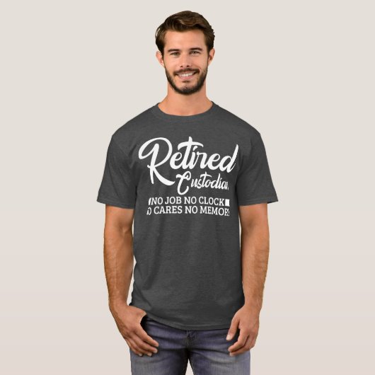 おもしろい管理退職贈与退職したデザイン Tシャツ (正面フル)