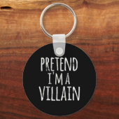 おもしろい簡単レイジーハロウィーンフリ私は悪人費用 キーホルダー (正面)