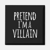 おもしろい簡単レイジーハロウィーンフリ私は悪人費用 マグネット (正面)