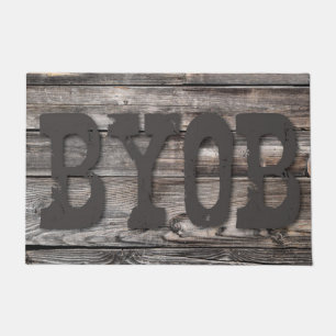 おもしろい粗野BYOB ドアマット