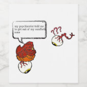 おもしろい精神科医 ワインラベル (シングルラベル)