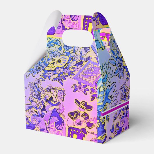 おもしろい糖スカルヒスパニックフィエスタインディゴバイオレット フェイバーボックス (裏面サイド)