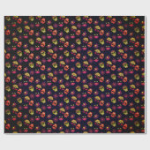 おもしろい糖スカルフローラ曼荼羅 ラッピングペーパー (フラット)