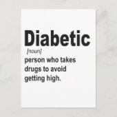 おもしろい糖尿病型1定義認識度ギフト 案内ポストカード (正面)