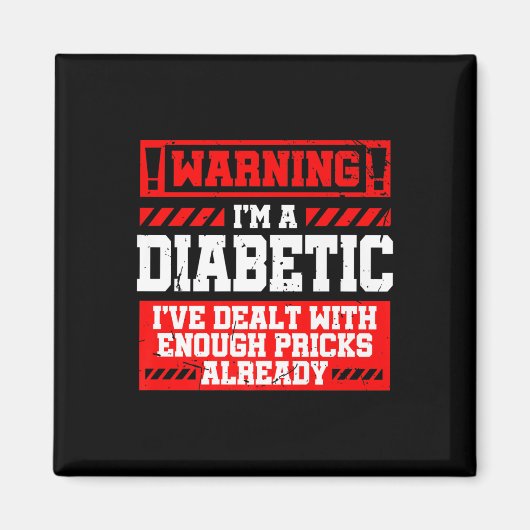 おもしろい糖尿病認識度月S糖尿病 マグネット (正面)