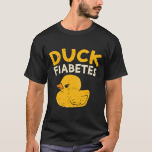 おもしろい糖尿病認識度IダックフィアベテスクールIルブ Tシャツ