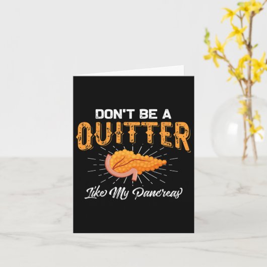 おもしろい糖尿病1型糖尿病認識度サポートGif カード (黄色い花)