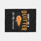 おもしろい糖尿病1型糖尿病認識度サポートGif フリースブランケット (正面(横))