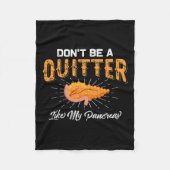 おもしろい糖尿病1型糖尿病認識度サポートGif フリースブランケット (正面)