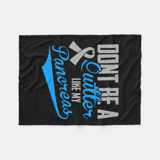 おもしろい糖尿病 – 私の膵臓のようなキラキラしない フリースブランケット (正面(横))