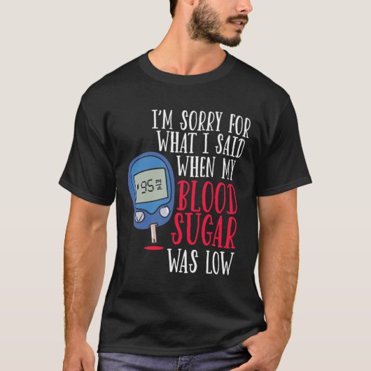 おもしろい糖尿病 Tシャツ (正面)