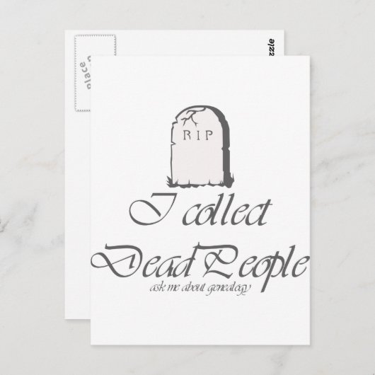 おもしろい系図学コレクト死者 ポストカード (正面/裏面)
