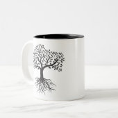 おもしろい系図学祖先カスタムパーソナライズされた ツートーンマグカップ (正面左)