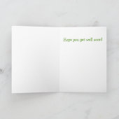 おもしろい納屋周囲の庭チキン元気 カード (内部)