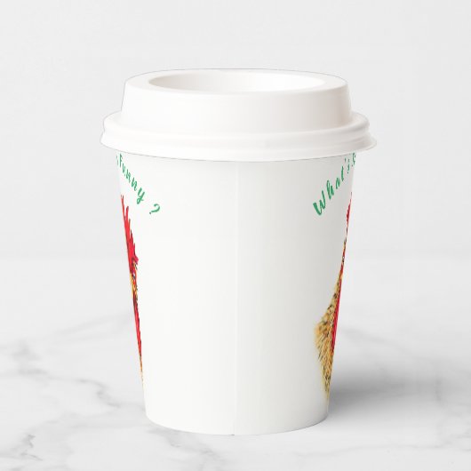 おもしろい紙カップ驚くオードスター – カスタム文字 紙コップ (右)