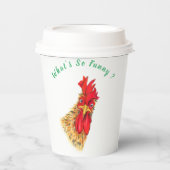 おもしろい紙カップ驚くオードスター – カスタム文字 紙コップ (正面)