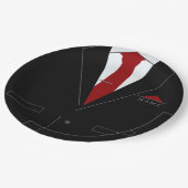 おもしろい紙プレートスーツと名前文字 ペーパープレート (アングル)