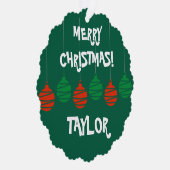 おもしろい紙付きクリスマスオーナメントカード オーナメントカード (右)