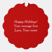 おもしろい紙付きクリスマスオーナメントカード オーナメントカード (裏面)