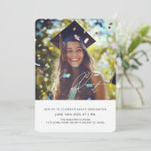 おもしろい紙吹雪写真卒業パーティー | M 招待状 (スタンド正面)