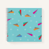 おもしろい紙書飛行機 ノートブック (正面)