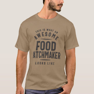 おもしろい素晴らしい食品バッチメーカーバッチメーカードジョブ職業少年 Tシャツ