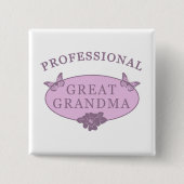 おもしろい素晴らしおばあちゃん 缶バッジ (正面)