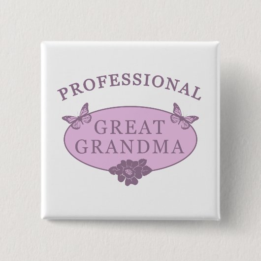 おもしろい素晴らしおばあちゃん 缶バッジ (正面)