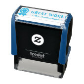 おもしろい素晴らしが働け！」 の教えゴム印 セルフインキングスタンプ (商品)