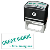 おもしろい素晴らしが働け!」 割り当てマーキングのラバースタンプ セルフインキングスタンプ (インサイチュ)