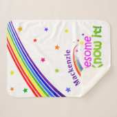 おもしろい素晴らしと私は白の虹でそれを知っている シェルパブランケット (正面(横))