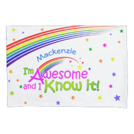 おもしろい素晴らしと私は白の虹でそれを知っている 枕カバー