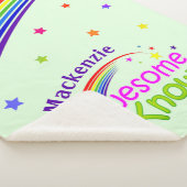 おもしろい素晴らしと私はGREENの虹でそれを知っている シェルパブランケット (3/4)