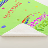 おもしろい素晴らしと私はGREENの虹でそれを知っている シェルパブランケット (3/4)