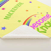 おもしろい素晴らしと私はRAINBOW on YELLOWでそれを知っている シェルパブランケット (3/4)