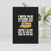 おもしろい素晴らしスクールバスの運転手 出欠カード (スタンド正面)