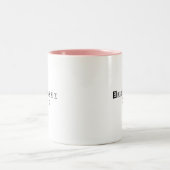 おもしろい素晴らしトレンディータイポグラフィ厄介な同僚 ツートーンマグカップ (中央)