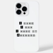 おもしろい素晴らしトレンディータイポグラフィ厄介な同僚 Case-Mate iPhoneケース (裏面)