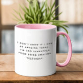 おもしろい素晴らしトレンディータイポグラフィ私はアメージング マグカップ