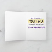 おもしろい素晴らしペア記念日 カード (内部)