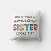おもしろい素晴らし姉 |姉妹最高のの贈り物 クッション (正面)