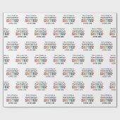 おもしろい素晴らし姉 |姉妹最高のの贈り物 ラッピングペーパー (フラット)