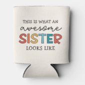 おもしろい素晴らし姉 |姉妹最高のの贈り物 缶クーラー (正面)