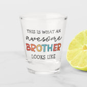 おもしろい素晴らし弟 | Brother 最高の Everの贈り物 ショットグラス (正面)