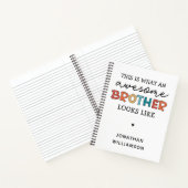 おもしろい素晴らし弟 | Brother 最高の Everの贈り物 ノートブック (内部)