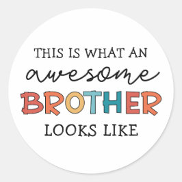 おもしろい素晴らし弟 | Brother 最高の Everの贈り物 ラウンドシール