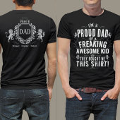 おもしろい素晴らし誇りを持ったパパキッドヴィンテージスタイルギフト Tシャツ