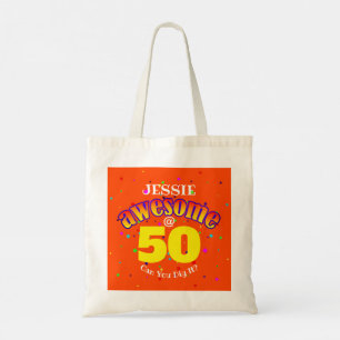 おもしろい素晴らし50で自分の名前をカラーに トートバッグ