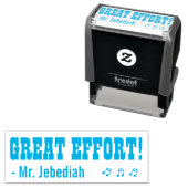 おもしろい素晴らし「努力！」 確認用ゴム印 セルフインキングスタンプ (インサイチュ)