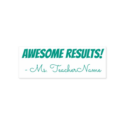 おもしろい素晴らし「結果！」 表彰ゴム印 セルフインキングスタンプ (デザイン)